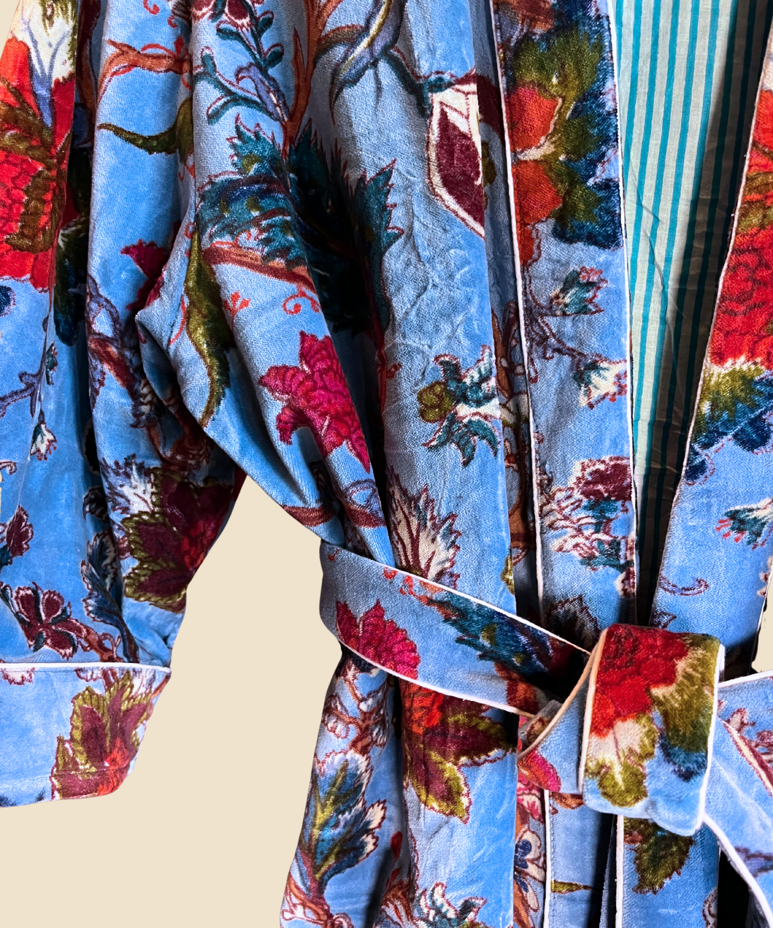 Trellis Velvet Bathrobe