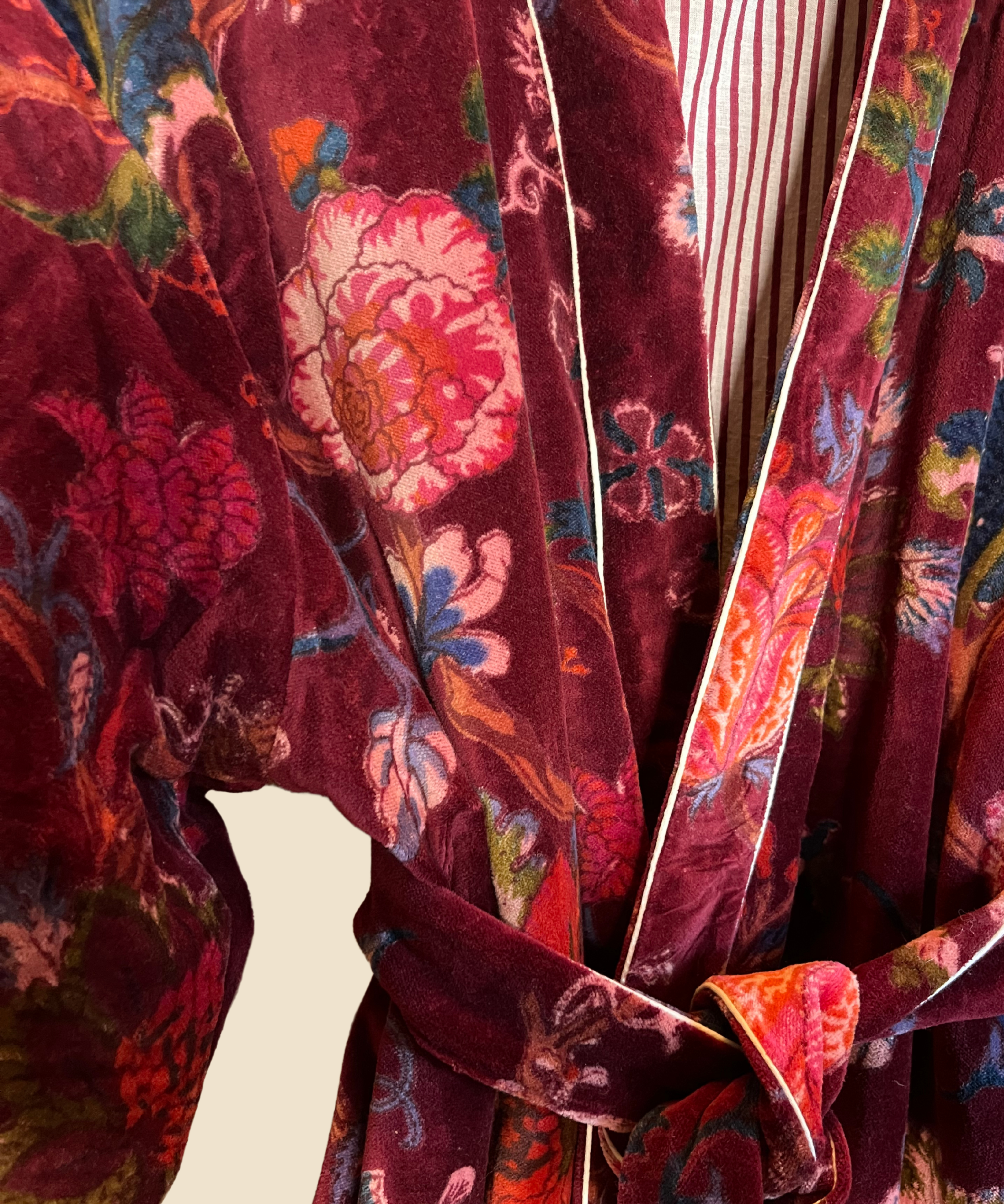 Trellis Velvet Bathrobe
